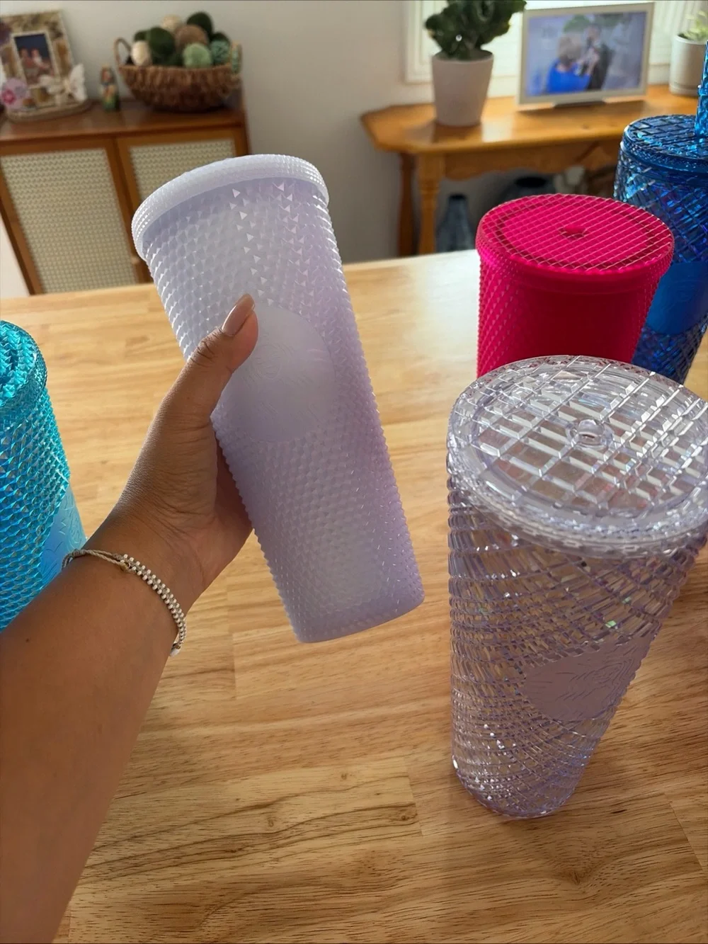 Starbucks Studded Tumbler Set in Pink, Red, Blue, Teal, Purple, Clear